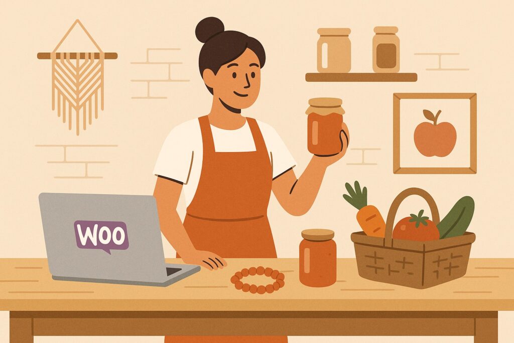 Mnoho menších podnikateľov využíva WooCommerce na predaj vlastných produktov – od handmade výrobkov až po lokálne potraviny.
